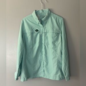 L.L. Bean Women’s Sunsmart Long Sleeve Button Up Large